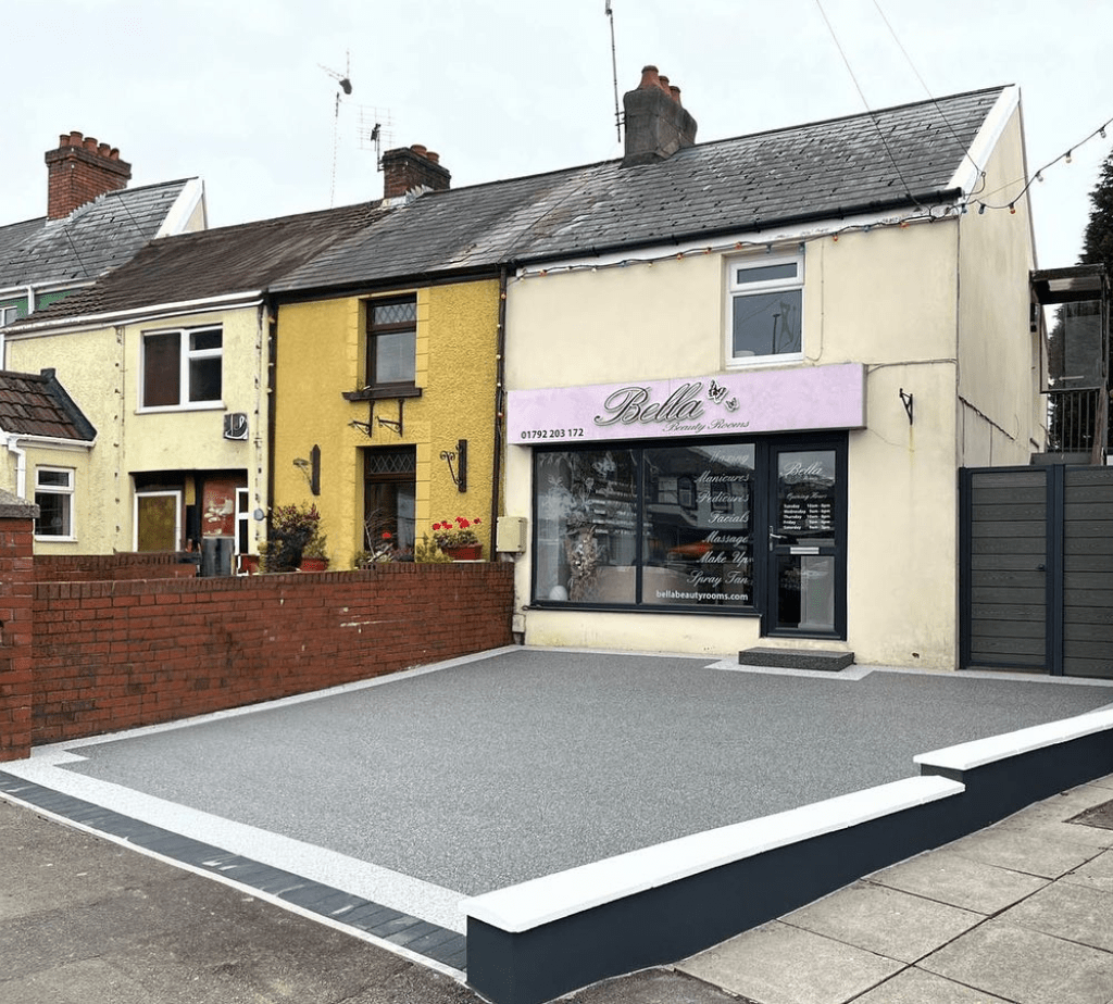 After photo of a beautician's commercial resin project in Swansea