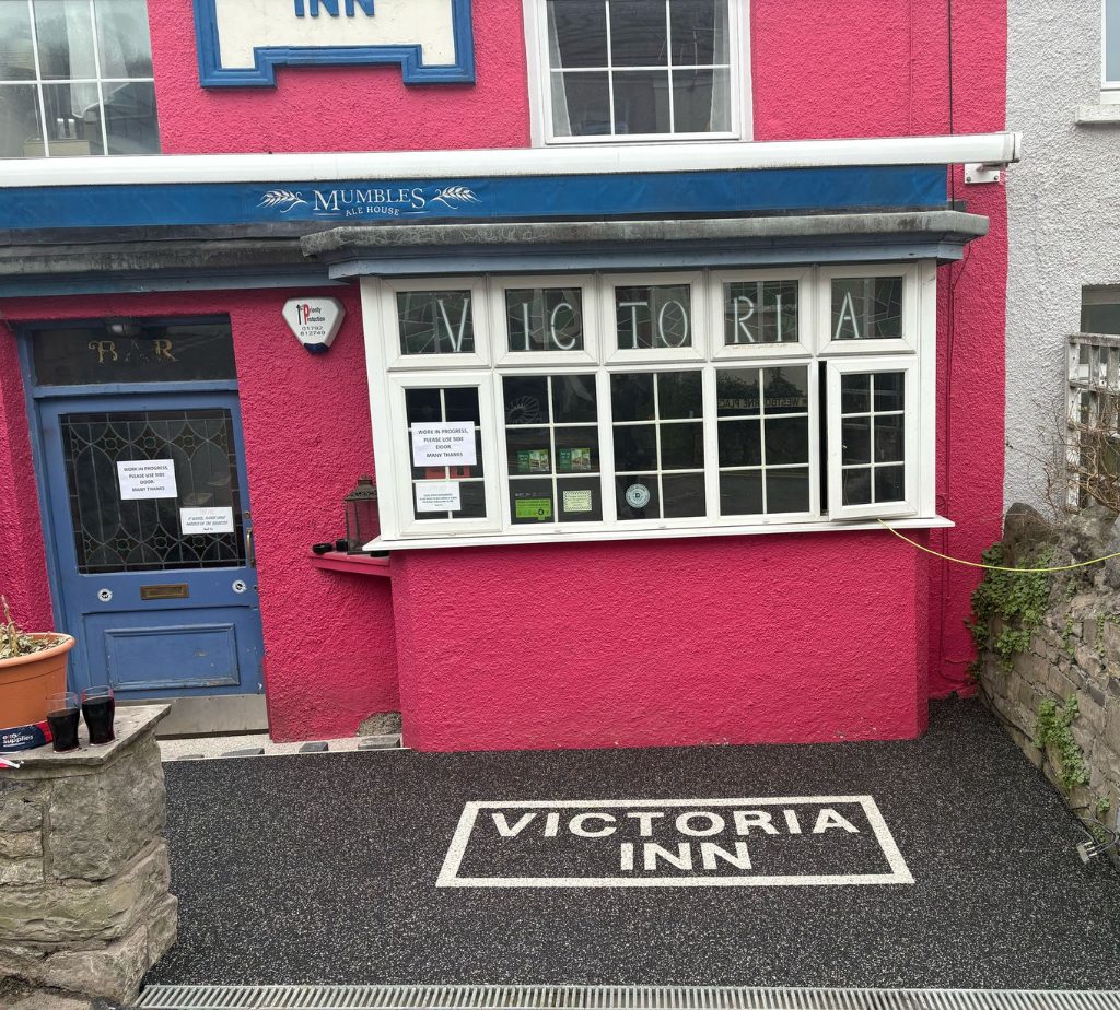 A resin surface we installed at The Victoria Inn